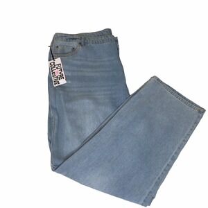 Future Collective Jeans Womens 18 Mid Rise Straight Leg Cotton Classic Core‎ NWT